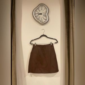 Zara Faux Leather Mini Skirt
